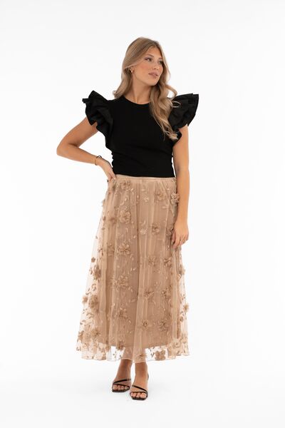 Florence skirt, Antique gold