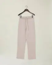 Jenna jersey pants, light brown melange