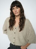Thora lizet knit cardigan, feather gray