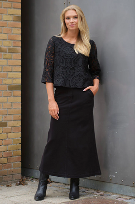 Madeleine blouse, black