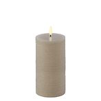 Led candle 15cm, sandstone