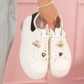 Sneakers with charms, black