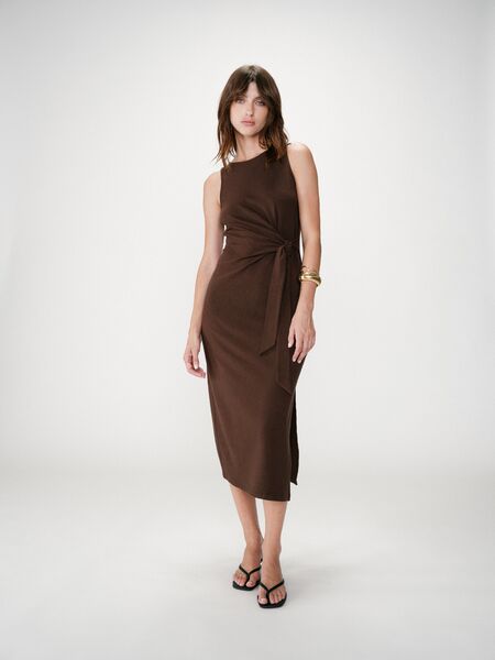 Wyla dress, chocolat