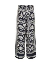 Measa linocut pant long, salute navy