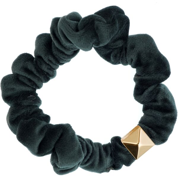 Velvet mini scrunchie, pine