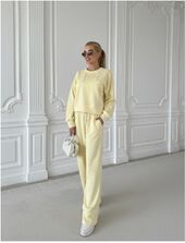 Viscose Sweatsuit Prosecco Mood, Yellow