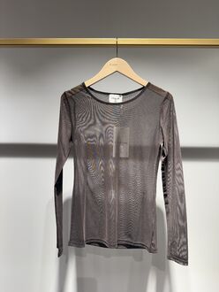 Mesh blouse, choco