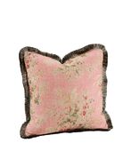 Belle rose cushion cover with fringe 50x50, Rose flower