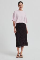 Gabby knit o-neck, pale lilac