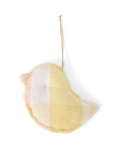 Little Bird Linen/Cotton Ornament, Yellow