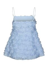Kenli flower top, Light blue