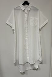 Simple shirt dress, white