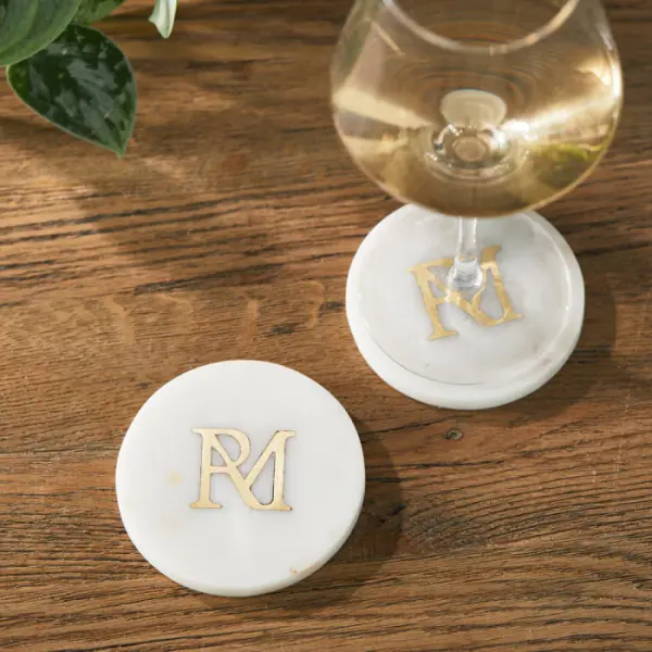 Marble coasters set of 2 pcs