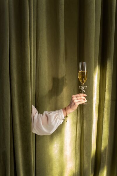 Bow champagne glass 26cm