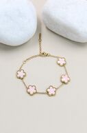 Clover bracelet, blush