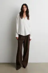 Timeline blouse, egret