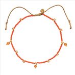 Spice carnelian anklet