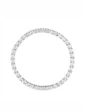 Elastic tennis bracelet, silver