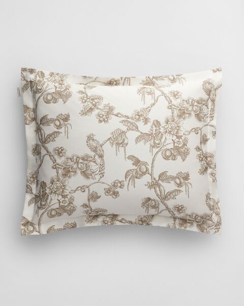 Tree print pillowcase 50x60, taupe beige