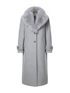 Constance long coat, grey heather