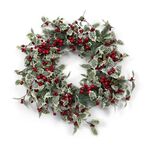 Frosted berry wreath dia 71cm