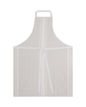 Icons cotton jacquard apron, beige/white