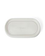 Porcelain cosmetic tray, white/beige