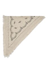 Jucca knit scarf, light beige melange