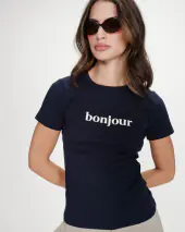 Vigee t-shirt, marine