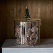Magical christmas tree storage jar