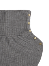 Wendy collar scarf, grey melange