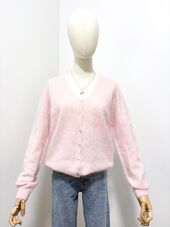 Cashmere blend cardigan, baby pink