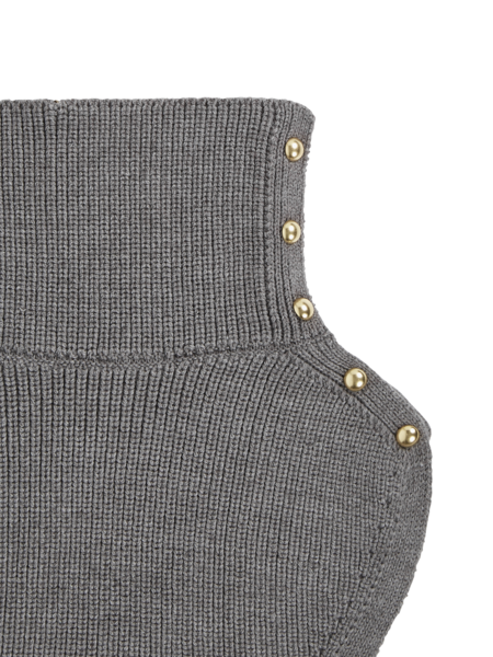 Wendy collar scarf, grey melange