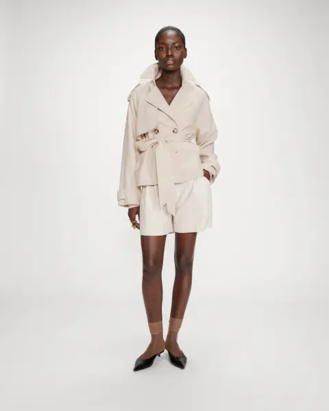 Vogue trench coat, sable