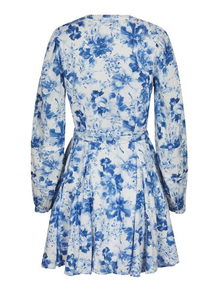 Marise print dress, light blue
