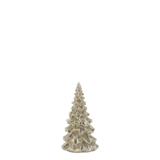 Christmas tree with glitter 15cm, champagne